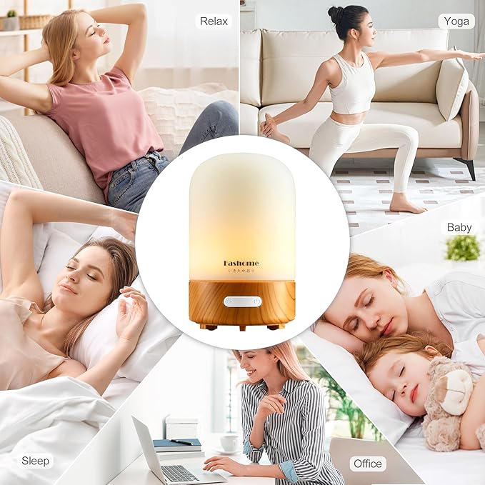 Essential Oil Diffuser Hand Blown Glass, 100ml Small Aromatherapy Diffuser - Image 7