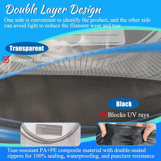 30 Sets of Upgraded Filament Storage Light-Proof Vacuum Bags - Image 3
