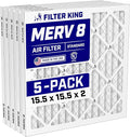 Filter King 15.5x15.5x2 Air Filter Dust & Allergy Control AC Furnace Filters by FilterKing