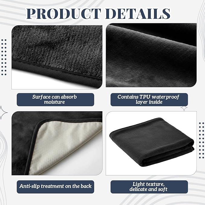 1 Pcs Couples Waterproof Mat 54 x 34 in Lover Reusable Stainproof Blanket Quiet - Image 4