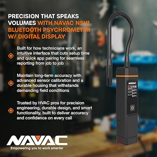 NAVAC NSH1 Bluetooth Psychrometer - Image 6
