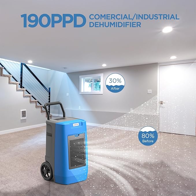 Andte 190 Pints Commercial Dehumidifier - Image 7