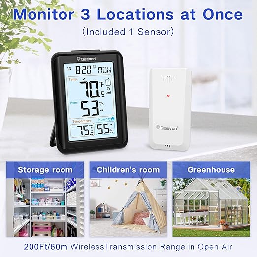 Geevon Indoor Outdoor Thermometer - Image 4