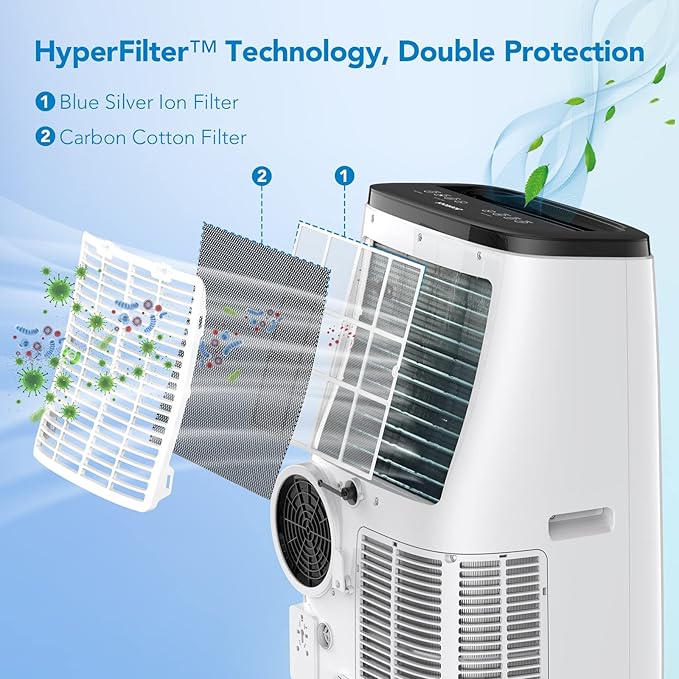 Portable Air Conditioner 14, 000 BTU, 3-in-1 Dehumidifier & Fan Modes, Floor AC - Image 2