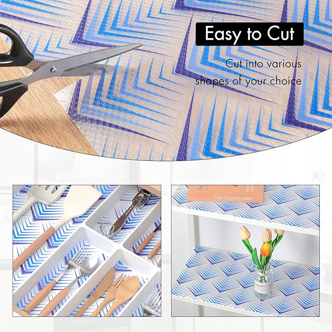 Cooyes Shelf Liner for Kitchen Cabinets – Non-Adhesive Waterproof Drawer Liner - Image 5