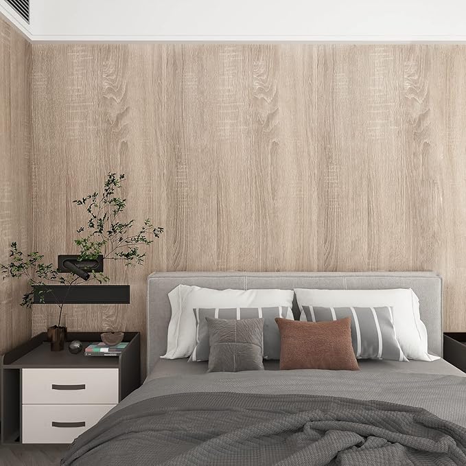 Light Wood Contact Paper Peel and Stick Oak Wood Wallpaper 23.6"x78.74" Brown - Image 9