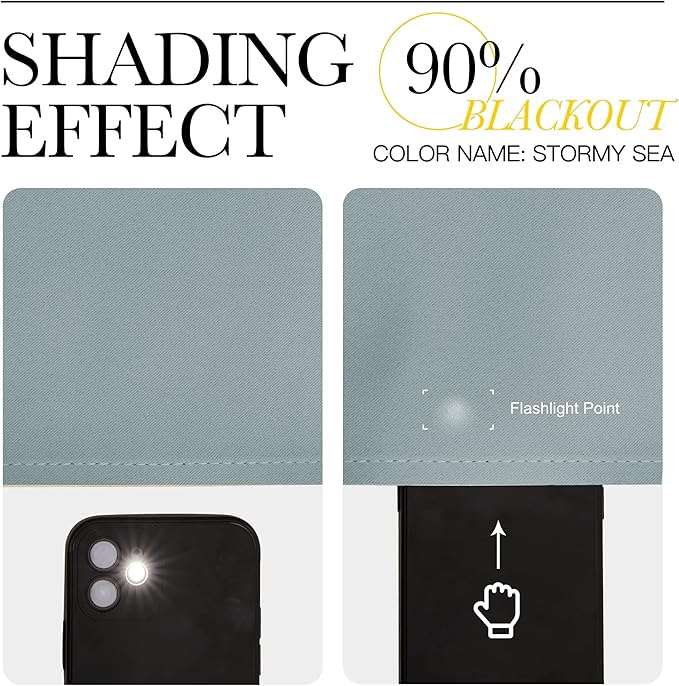 NICETOWN Bedroom Blackout Curtain Panels - Image 5
