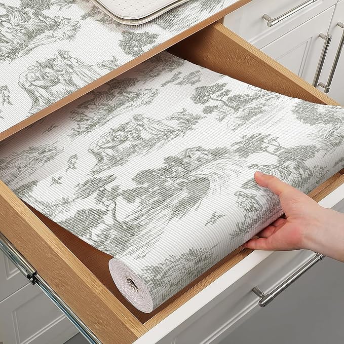 Tatyanna Shelf Liner for Kitchen Cabinets Non Adhesive Drawer Liner Non Slip by Tatyanna