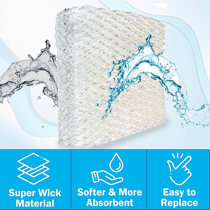 HQRP Pack of 3 Humidifier Wick Filters сompatible - Image 8