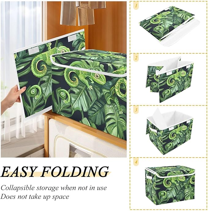xigua Green Chameleons Storage Bins - Image 4