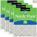 Nordic Pure 14x20x1 Pleated Air Filters MERV 13 Plus Carbon 4 Pack by NordicPure