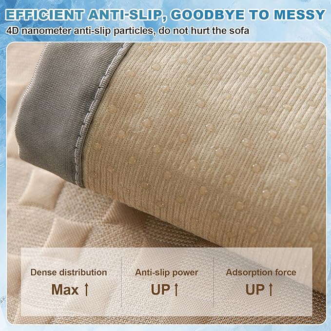OTOB Cooling Dog Couch Cover Ice Silk Fiber, Washable & Non Slip Pet Mat Sofa - Image 8