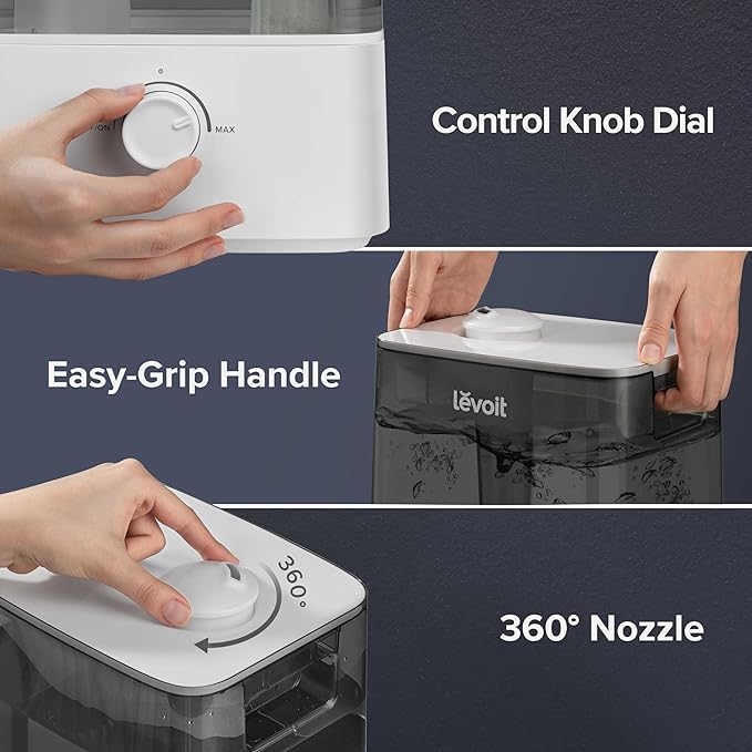 LEVOIT Classic300 Ultrasonic Top Fill Humidifier, Extra Large 6L Tank Last - Image 4