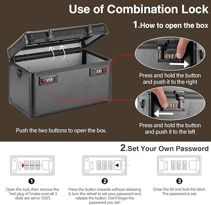 Medicine Lock Box, Lockable Storage Box - Image 6