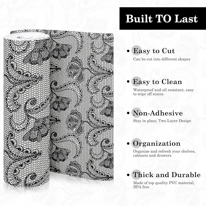 Drawer and Shelf Liner, Non-Slip Kitchen Cabinet Liners Non-Adhesive Thick - Image 4