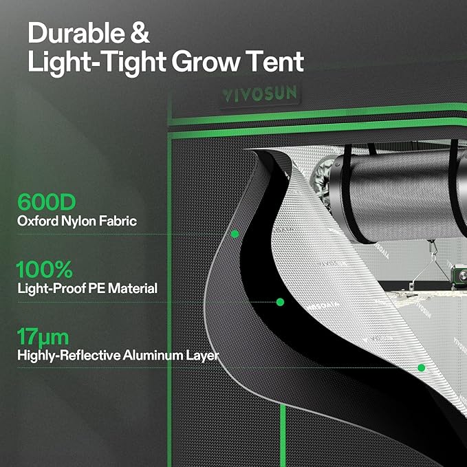 VIVOSUN Grow Tent Kit, 3 × 3ft Complete Grow System, WiFi-Controlled Grow System - Image 7