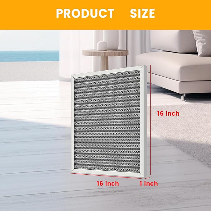 16x16x1 HVAC Furnace Air Filter, Lasts a Lifetime, the Last HVAC Filter You - Image 2