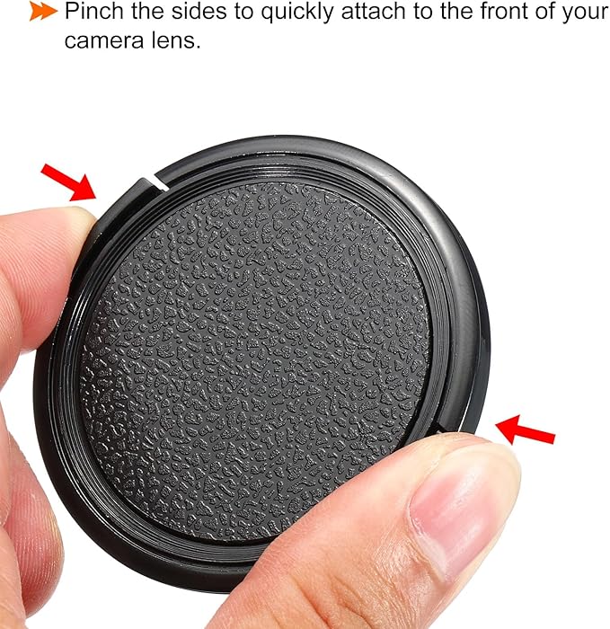 PATIKIL Camera Lens Cap, 2 Pack Sides Pinch Front Lens Cover - Image 4