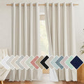 NICETOWN Extra Long Natural Linen 100% Blackout Curtains 120 inches Length 2 by NICETOWN