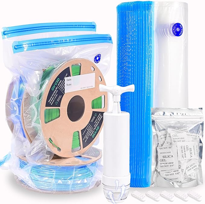 OVV3D Filament Storage Bags Kit 66pcs, 3D Printer Filament Storage 30 Bags by OVV3D
