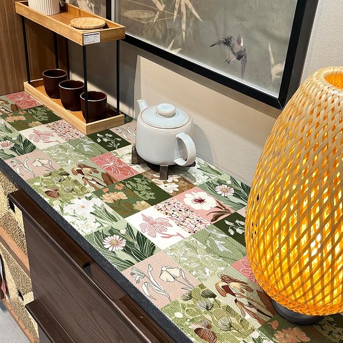 Drawer and Shelf Liner for Kitchen Cabinets Non-Adhesive Cabinet Liner for - Image 3