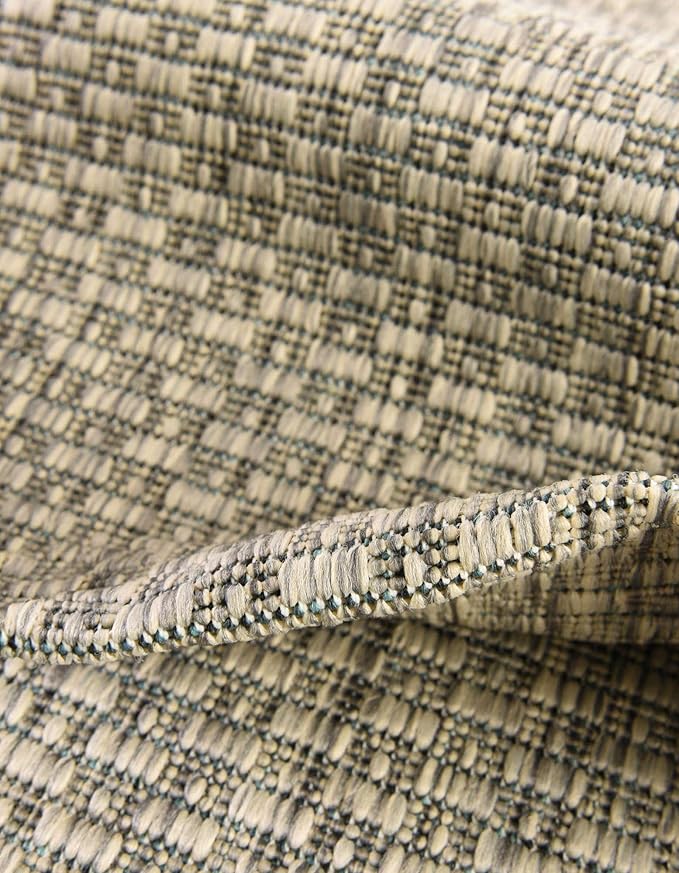 Unique Loom Outdoor Solid Collection Area Rug - Image 7
