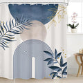 Blue Gray Boho Shower Curtain 72Wx84H Extra Long Dusty Blue Modern Bohemian by MitpokBrand