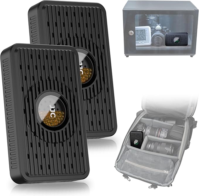 2Pack Auto Power-off Rechargeable Desiccant Dehumidifier by Kiorafoto