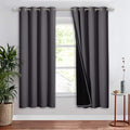 NICETOWN Grey Full Shade Curtain Panel, Energy Smart & Noise Blocking Out by NICETOWN