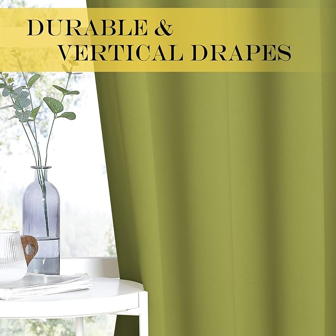NICETOWN Fresh Green Blackout Curtains - Image 4