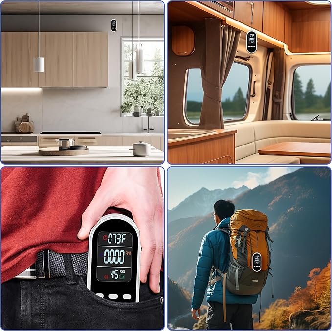Portable Carbon Monoxide Detector Mini air Quality Monitor - Image 6