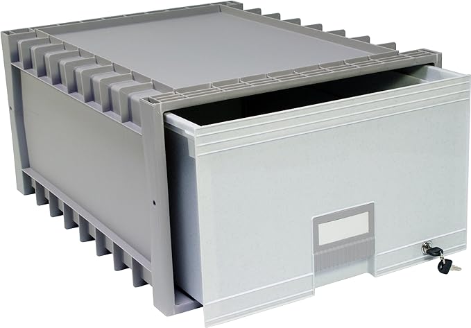 Storex 24-Inch Archive Locking Storage Box - Image 2