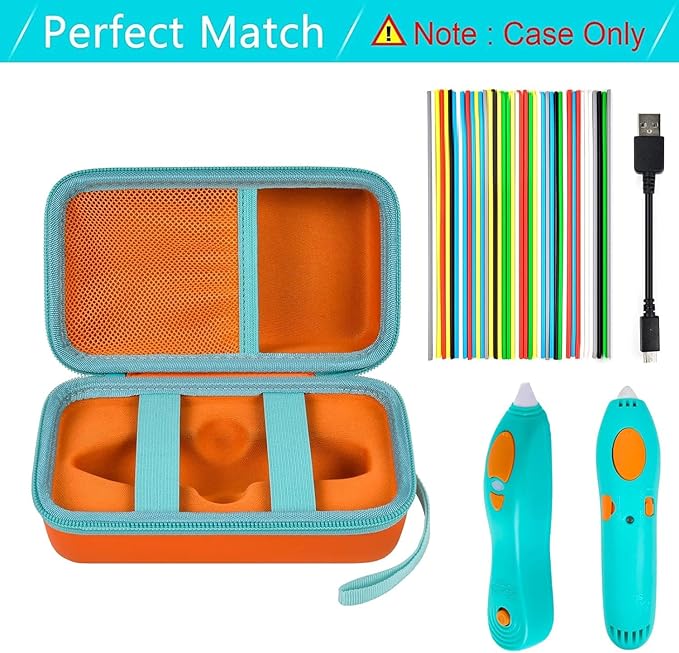 ANKHOH Organizer Case for 3Doodler Start+ Essentials 3D Pen for Kids, EVA - Image 3