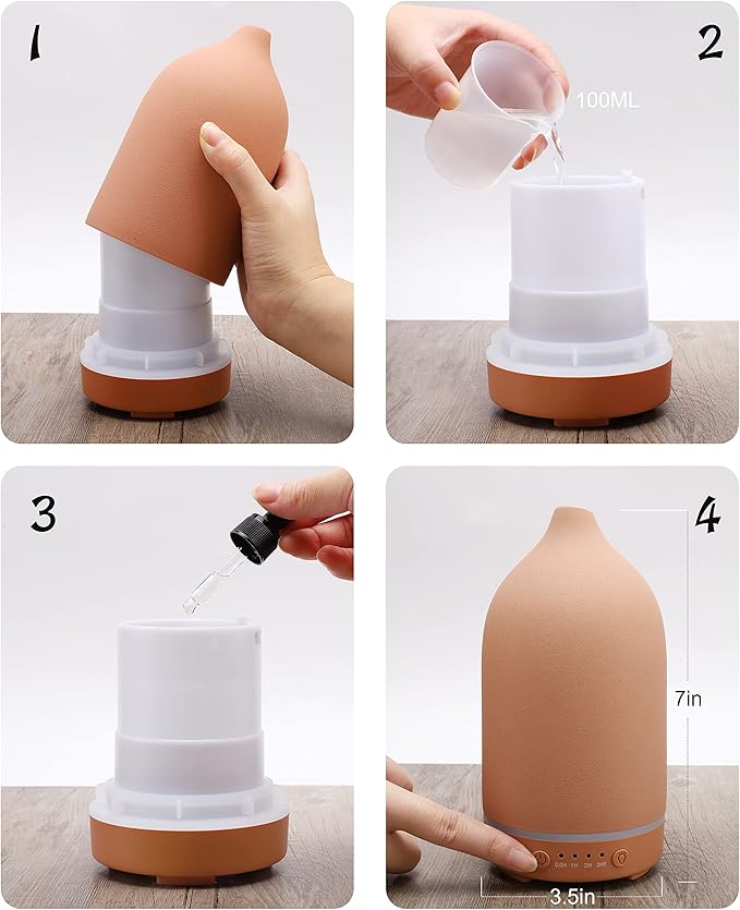 Essential Oils for Diffusers for Home, Ceramic Diffuser for Essential Oils - Image 5