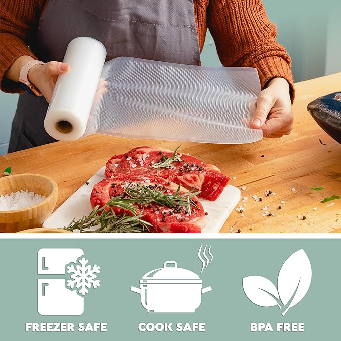 Avid Armor Vacuum Sealer Bags & Rolls – Heavy Duty, Pre-Cut & Custom-Sized - Image 3