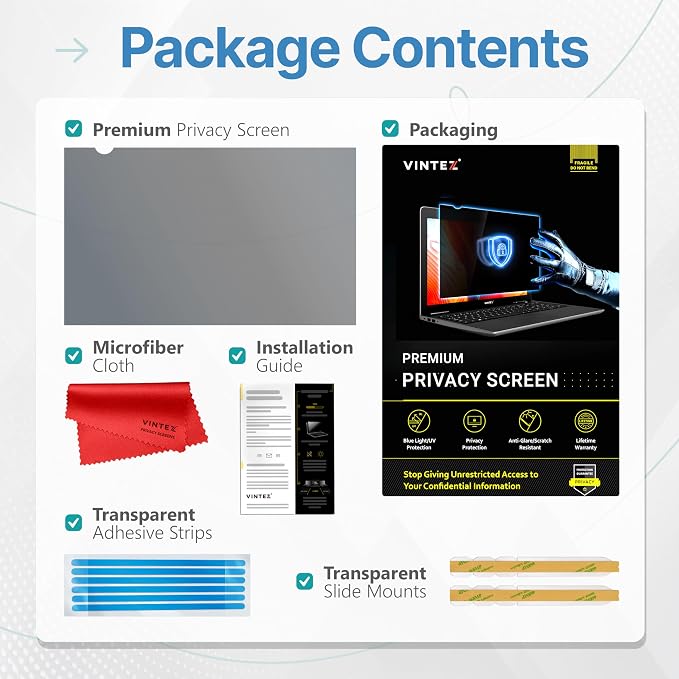 VINTEZ 15.6 Inch 16:9 Privacy Screen - Image 5