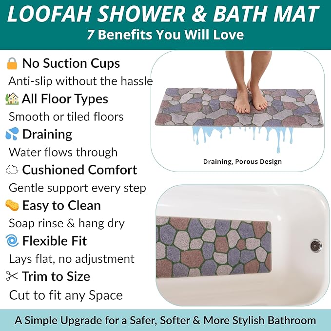 Non Slip Bathtub Mat Shower Mat - Image 4