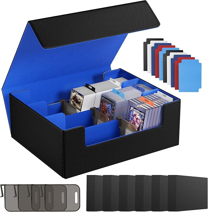 Card Storage Box For Trading Cards 1800+, Card Deck Box by Co-opting