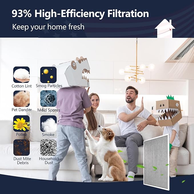 10x20x1 Electrostatic Air Filter, MERV 8 Reusable Aluminum AC/HVAC Furnace - Image 7