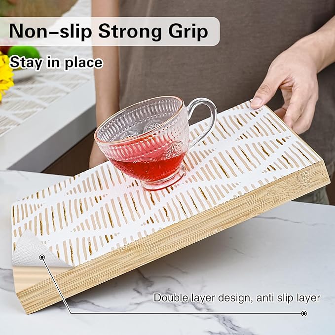 Drawer and Shelf Liner for Kitchen Cabinet, Non-Adhesive Cabinet Liner 12in x - Image 2