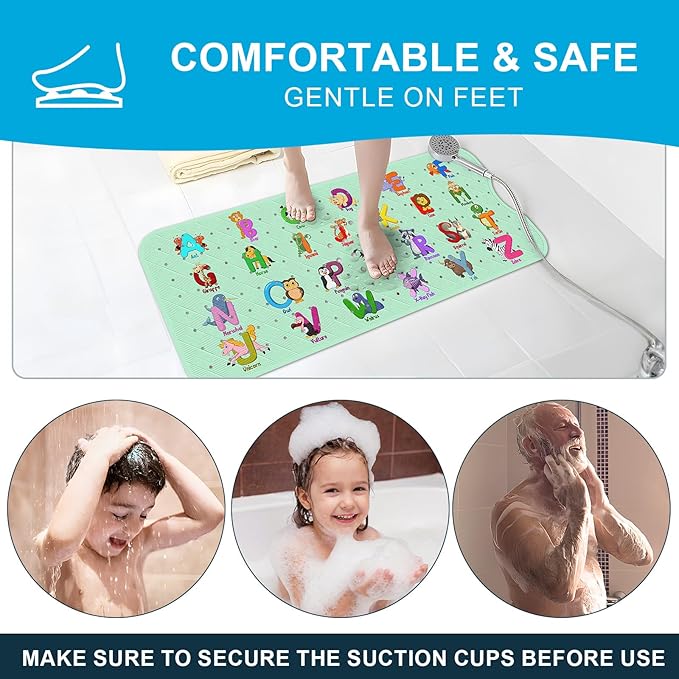 XIYUNTE Baby Bath Mat for Tub Non Slip Kids Bath Mat - Image 7