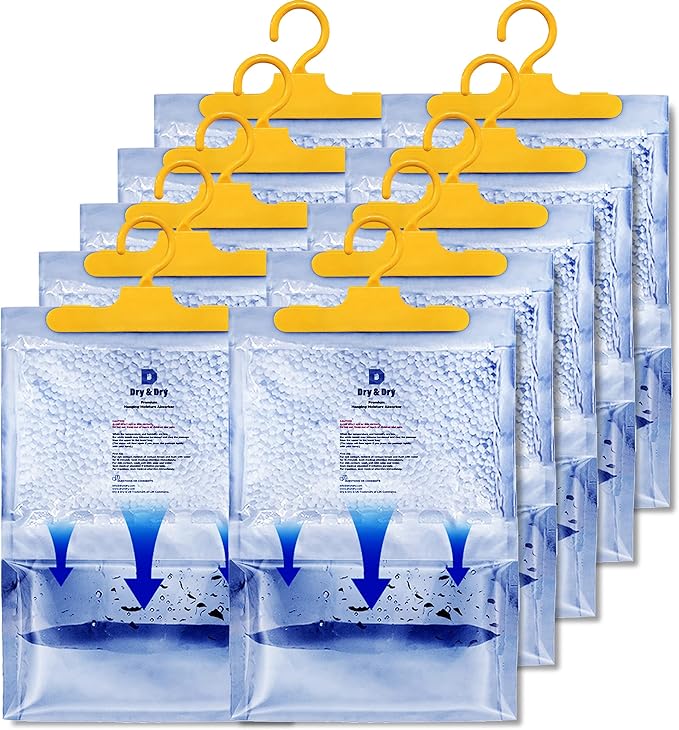 Dry & Dry 10 Pack Premium Moisture Absorbers Dehumidifiers by DryDry
