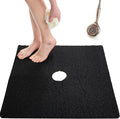 Enkosi Loofah Shower Mat with Drain Hole – Cushioned Anti-Slip Square Bath Mat by ENKOSI