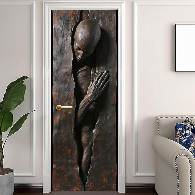 3D Door Stickers, Peel and Stick Vinyl Wallpaper, Self-Adhesive Mural - Image 2