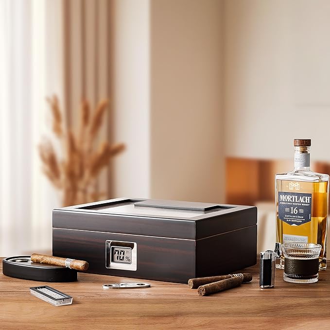 Woodronic Cigar Humidor for 50 Counts - Image 6