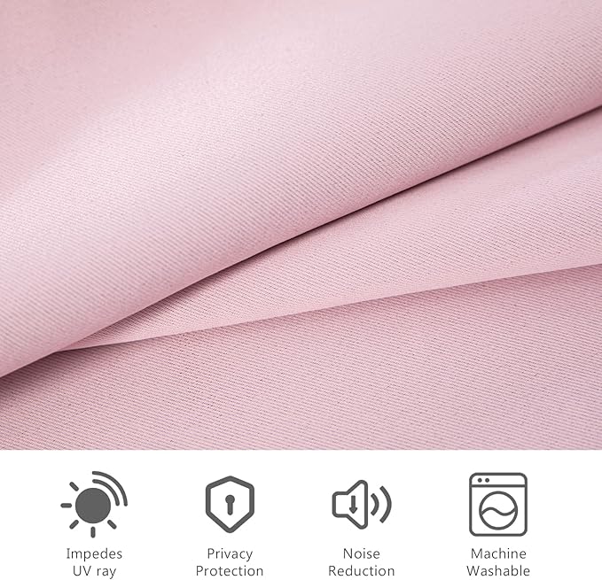 MYSKY HOME Blackout Curtains for Bedroom, Grommet Room Darkening Curtains - Image 4