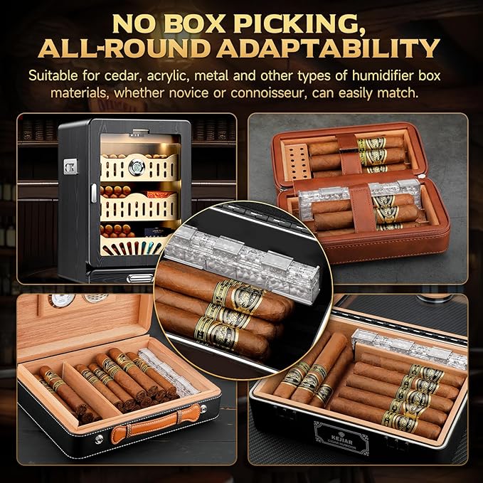 Cigar Humidifier, 2-Piece Slide Controlled Humidity Release Crystal Gel Cigar - Image 6