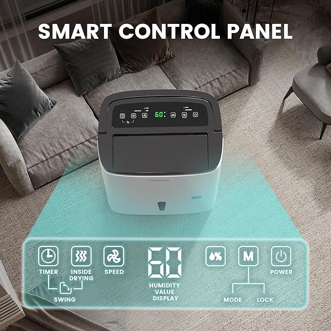 Kesnos 120 Pints 2025 Energy Star Dehumidifier - Image 3