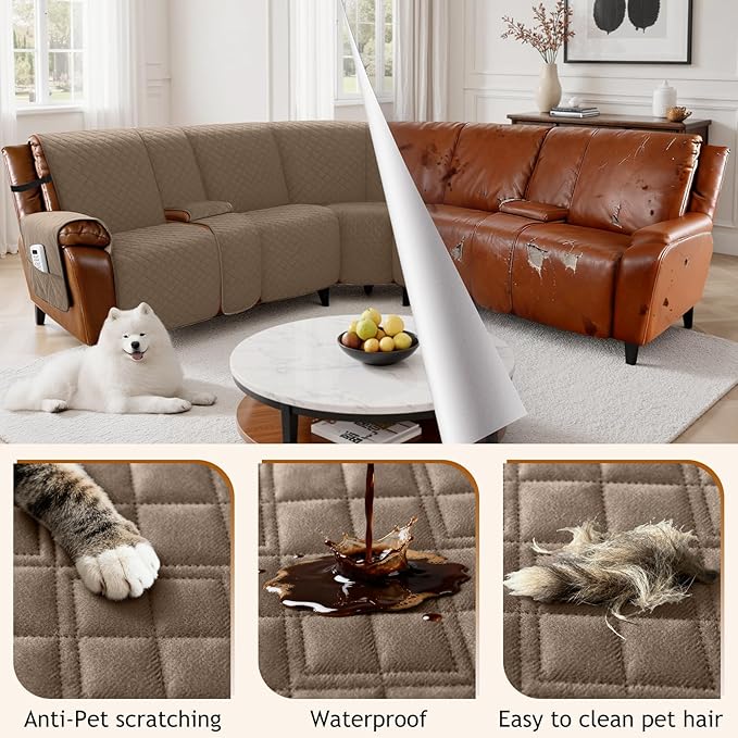 Arfntevss Waterproof Recliner Sectional Couch Covers - Image 6