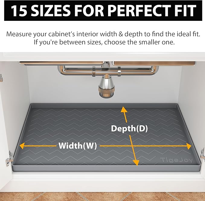 TigeJoy 40" x 19" Under Sink Mats - Image 2